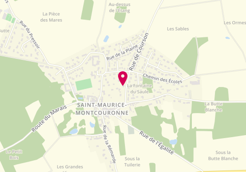 Plan de Paola Coiffure à Domicile, 23 Rue de Courson, 91530 Saint-Maurice-Montcouronne