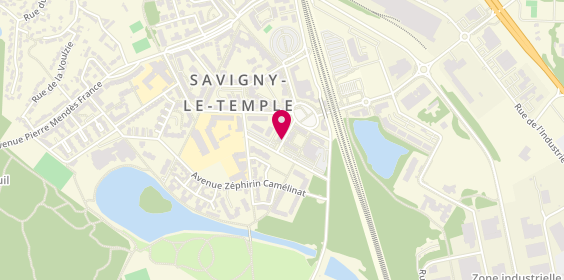 Plan de Louisa Coiffure, 24 Rue Edouard Vaillant, 77176 Savigny-le-Temple