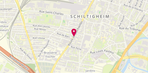 Plan de L'As de la Coiff, 62 Route de Bischwiller, 67300 Schiltigheim