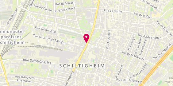 Plan de Hd Coiffure, 63 Route de Bischwiller, 67300 Schiltigheim