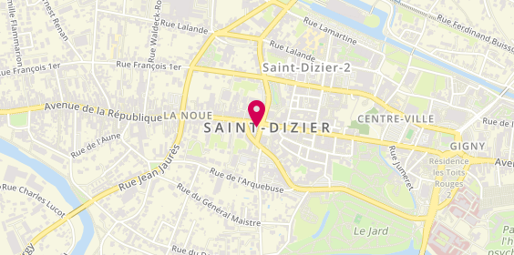 Plan de Diagonal Coiffure, 2 place Aristide Briand, 52100 Saint-Dizier