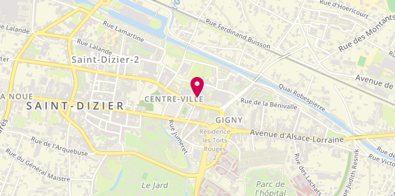 Plan de Rive Gauche Coiffure, 2 Rue Lucien Fezandelle, 52100 Saint-Dizier