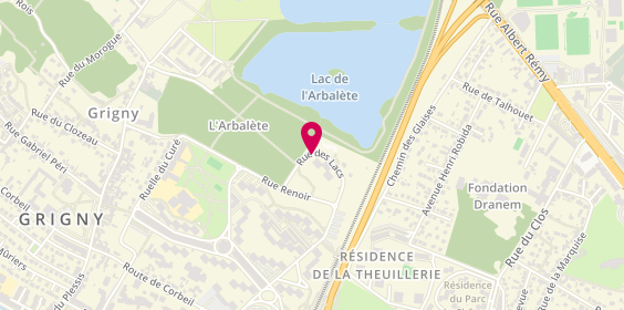 Plan de Soleil Coiffure, 1 Rue des Lacs, 91350 Grigny