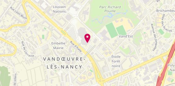 Plan de Ay Coi̇ffure Visagiste, 23 Boulevard de l'Europe Les Nations Centre Commercial Niveau À, 54500 Vandœuvre-lès-Nancy