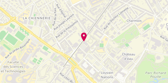 Plan de Id Coiffure, 9 square de Liège, 54500 Vandœuvre-lès-Nancy