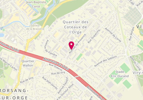 Plan de Rk Coiffure, 36 Avenue Provence, 91170 Viry-Châtillon