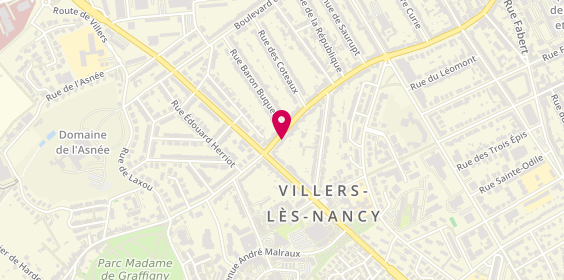 Plan de Gwen Coiffure, 72 avenue du Général Leclerc, 54600 Villers-lès-Nancy