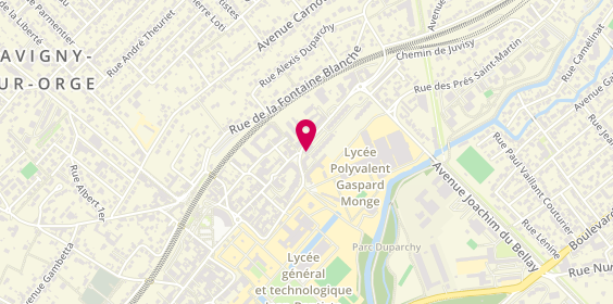 Plan de Dominique Servain Coiffure, 2 Rue Chateaubriand, 91600 Savigny-sur-Orge