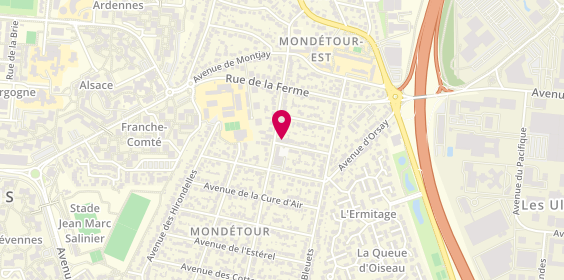 Plan de Barber Spot, 22 Rue des Pâquerettes, 91400 Orsay