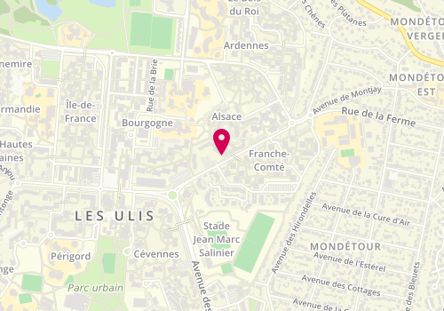 Plan de Sev'Coiff, 15 avenue de Bourgogne, 91940 Les Ulis