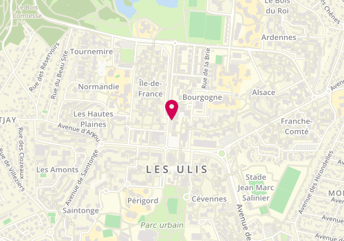 Plan de Jesuina et Corinne Coiffure, 122 avenue des Champs Lasniers, 91940 Les Ulis