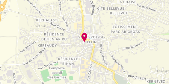 Plan de Abc Coiffure le Salon, 9 Rue Croix au Lin, 29250 Saint-Pol-de-Léon