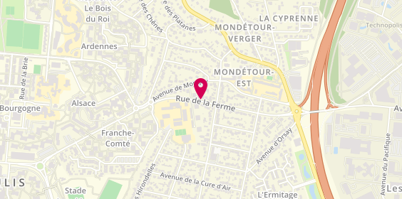 Plan de Orsay Coiffure, 48 Rue Ferme, 91400 Orsay