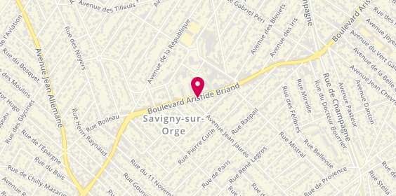 Plan de S Coiffure, 60 Boulevard Aristide Briand, 91600 Savigny-sur-Orge
