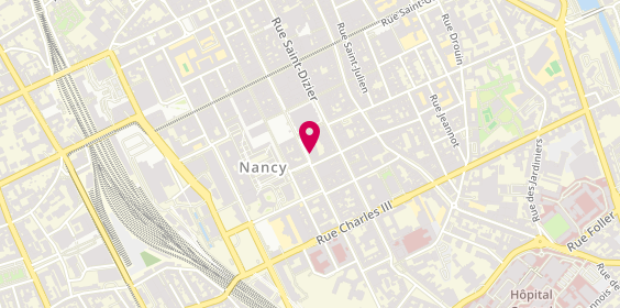 Plan de Anaë Coiffure, 17 Rue des 4 Églises, 54000 Nancy