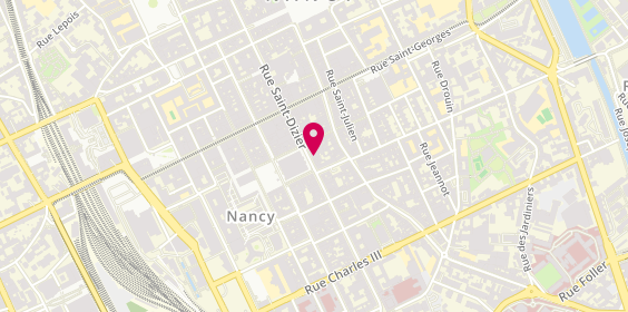 Plan de Diagonal Coiffure Nancy, 67 Rue Saint-Dizier, 54000 Nancy