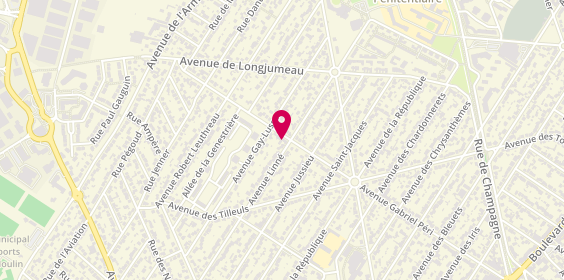 Plan de Atelier Coiffure, 113 avenue Gabriel Péri, 91600 Savigny-sur-Orge