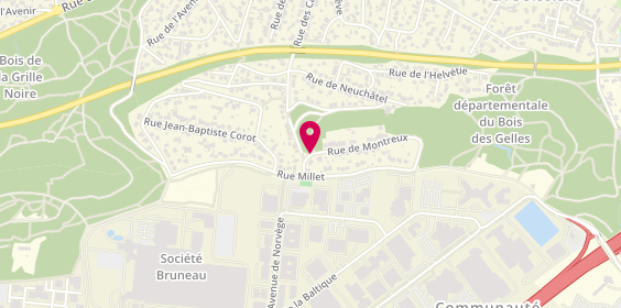Plan de MARQUES Murielle, 5 Rue de Montreux, 91140 Villebon-sur-Yvette