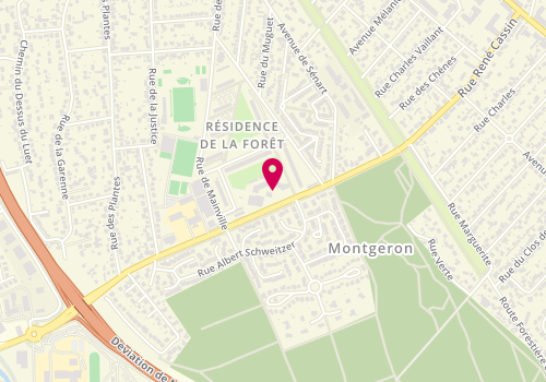 Plan de Beleza Coiffure, avenue Charles de Gaulle, 91230 Montgeron