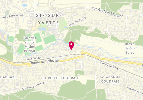 Plan de Coiffeur barbier Gif, 7 Rue Raoul Dautry, 91190 Gif-sur-Yvette