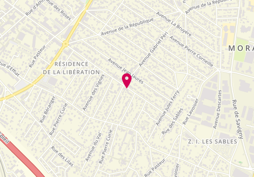 Plan de Nuances Coiffure, 61 avenue Aristide Briand, 91420 Morangis