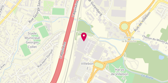 Plan de Franck Provost, Auchan chemin de Briis, 91140 Villebon-sur-Yvette