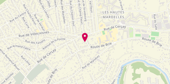 Plan de Aux Ciseaux de Céline, 5 Rue du Plateau, 91800 Brunoy
