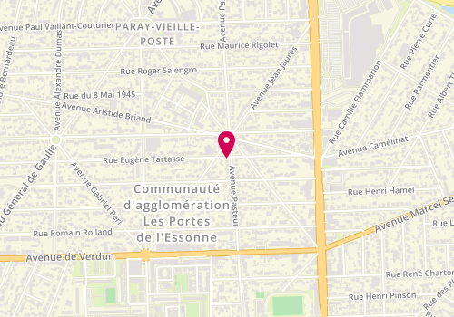 Plan de Fred Coiffure, 33 Rue Eugène Tartasse, 91550 Paray-Vieille-Poste