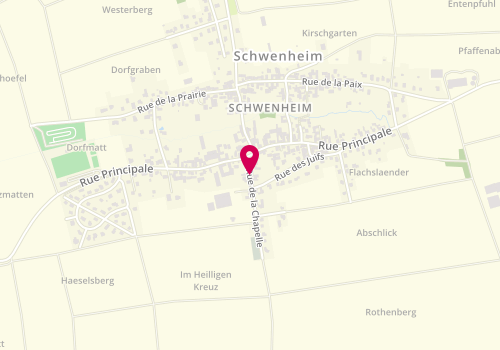 Plan de Fritsch Sylvie, 148 Rue Chapelle, 67440 Schwenheim