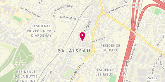 Plan de Top Coiffure, 5 Rue Pasteur, 91120 Palaiseau