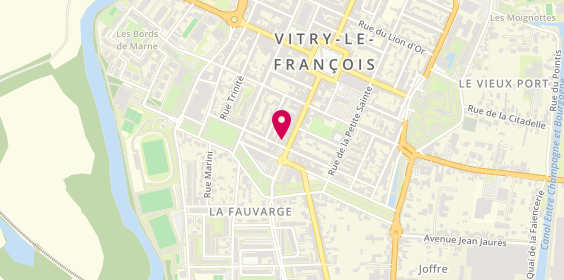 Plan de Y Coiffure, 5 Rue Aristide Briand, 51300 Vitry-le-François