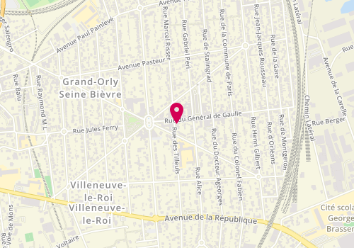 Plan de Coiffure Duchene, 77 Rue du Général de Gaulle, 94290 Villeneuve-le-Roi