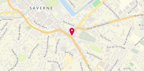 Plan de Team Coiffure, 2 Rue des Clés, 67700 Saverne