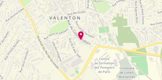 Plan de Barber industry, 72 Rue du Colonel Fabien, 94460 Valenton