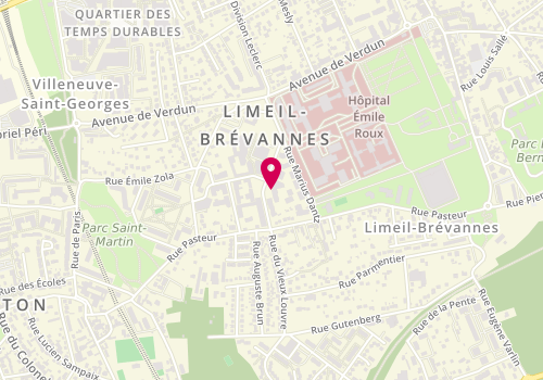 Plan de Rehanna coiffure élégance, 5 Rue des Herbages de Sèze, 94450 Limeil-Brévannes