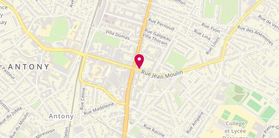 Plan de Tchip Coiffure, 1 Rue Jean Moulin, 92160 Antony