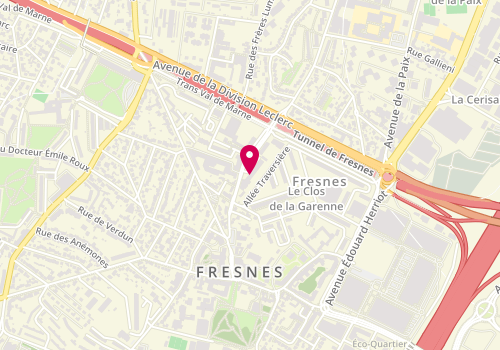 Plan de Étoile coiffeur, 26 Rue Henri Barbusse, 94260 Fresnes