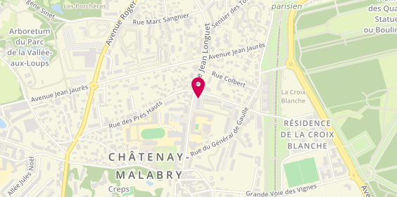Plan de Lauriel Coiffure, 53 Rue Jean Longuet, 92290 Châtenay-Malabry