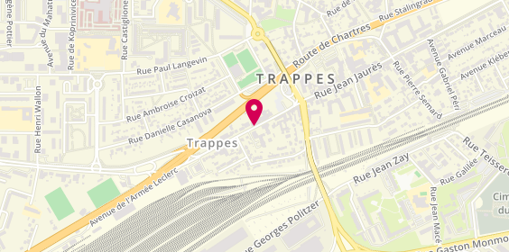 Plan de Assia Coiffure, 58 Rue Jean Jaurès, 78190 Trappes