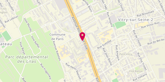Plan de Pro Coiffure, 139 Avenue Rouget de Lisle, 94400 Vitry-sur-Seine