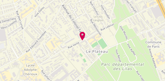 Plan de Magic Coiffure, 3 Bis Rue Verte, 94400 Vitry-sur-Seine