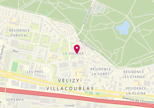 Plan de O delà du cheveu, 8 Rue Albert Thomas, 78140 Vélizy-Villacoublay