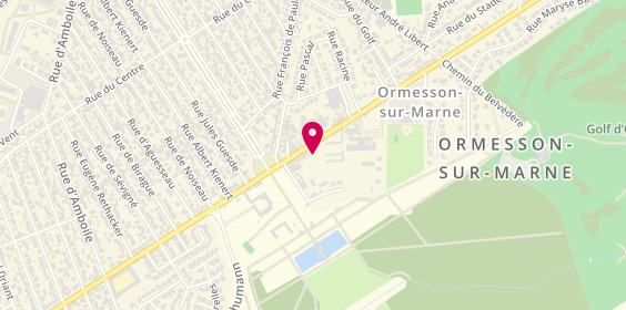 Plan de DERRADJI Idris, Centre Commercial de Pincevent, 94490 Ormesson-sur-Marne