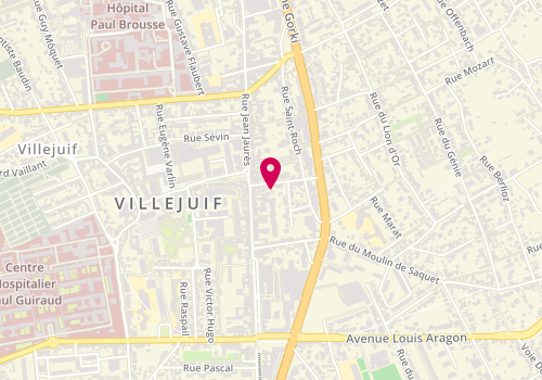 Plan de Franchel Coiffure Mixte, 8 Rue Guynemer, 94800 Villejuif