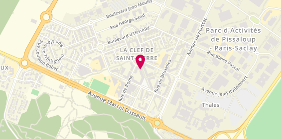 Plan de Hk Coiffure, 15 Rue d'Athènes, 78990 Élancourt
