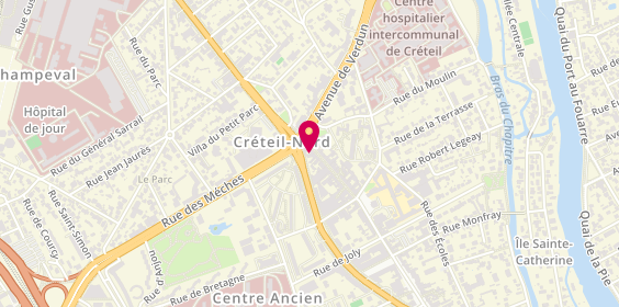 Plan de Val de Marne Coiffure, 10 Rue du Général Leclerc, 94000 Créteil