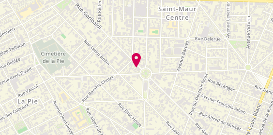 Plan de Emilie Coiffure, 88 Rue Garibaldi, 94100 Saint-Maur-des-Fossés