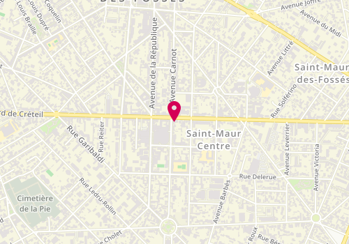 Plan de Sofia Beauty, 128 Boulevard de Créteil, 94100 Saint-Maur-des-Fossés