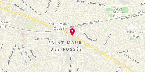 Plan de Dessange, 5 avenue Foch, 94100 Saint-Maur-des-Fossés