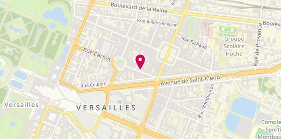 Plan de Coiffure ASC féminin & masculin, 33 Rue Carnot, 78000 Versailles